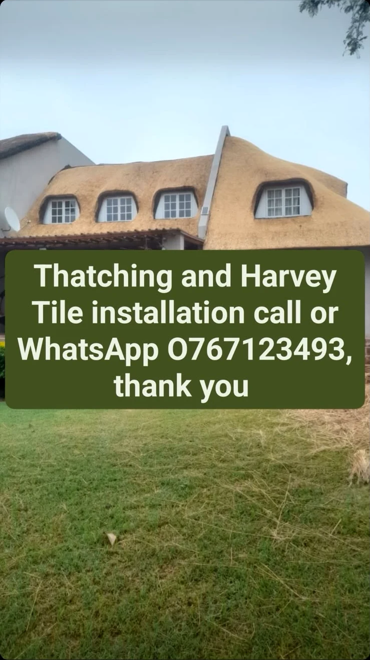 Thatched roof project supplied by the business